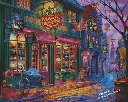The Magic Dragon Shop (Large) - Artecy Cross Stitch