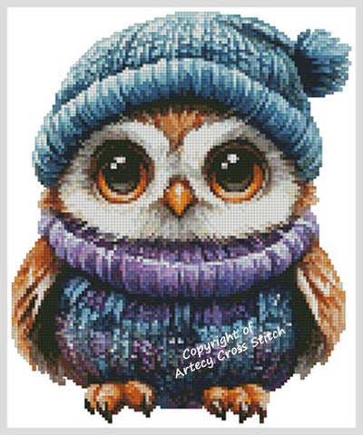 Little Winter Owl 3 - Artecy Cross Stitch