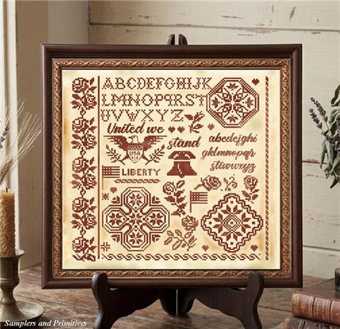 United We Stand Quaker - Samplers and Primitives