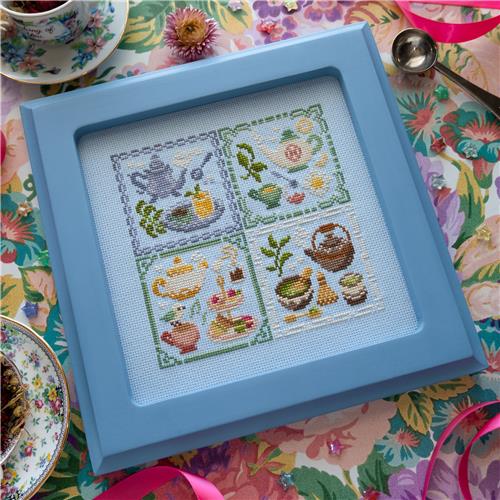 Teas Of The World Sampler - StitchSprout Cross Stitch