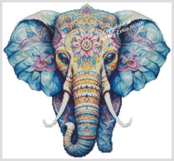 Elephant Mandala 2 - Artecy Cross Stitch