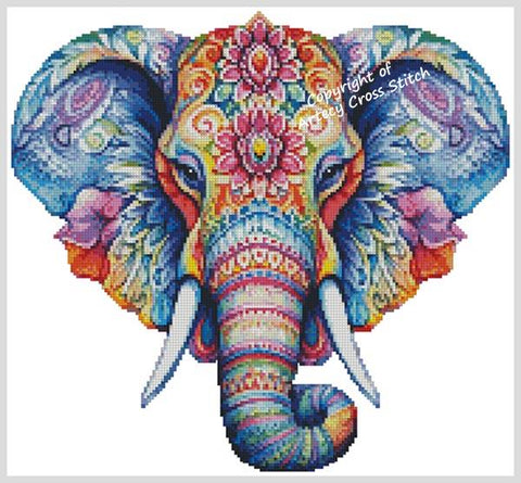 Elephant Mandala 3 - Artecy Cross Stitch