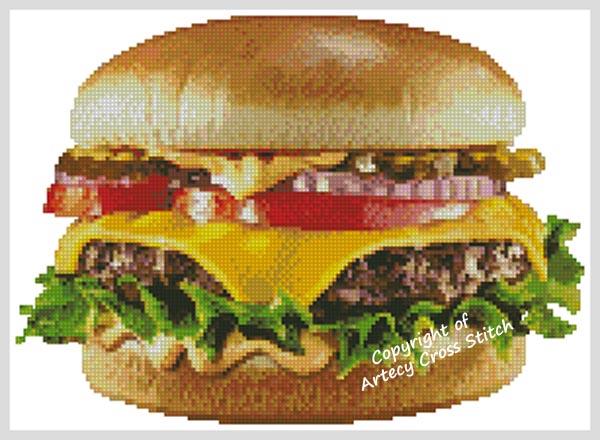 Cheeseburger - Artecy Cross Stitch