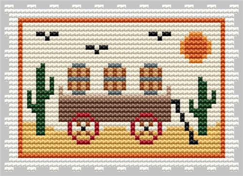 Going To The Wild West Stamp - Cute Embroidery by Kate