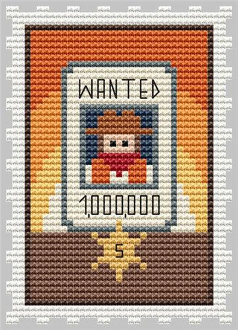 The Most Wanted Bandit Stamp - Cute Embroidery by Kate