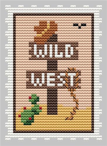 Wild West Stamp - Cute Embroidery by Kate