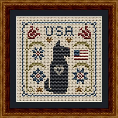 Dog Days: Scottie Patriotic USA Dog - Happiness Is  HeartMade