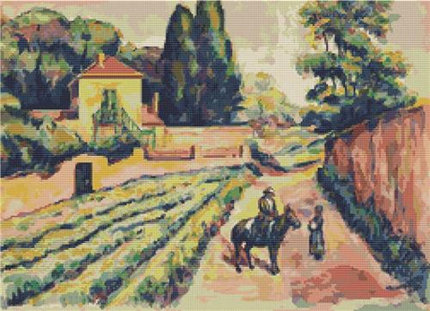 Landscape From Saint Tropez - Art of Stitch, The