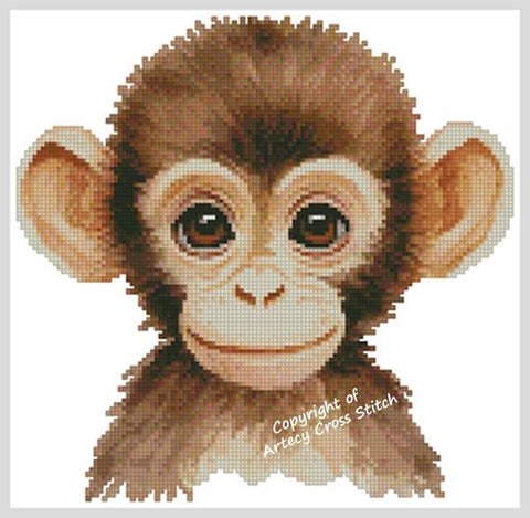 Baby Monkey - Artecy Cross Stitch