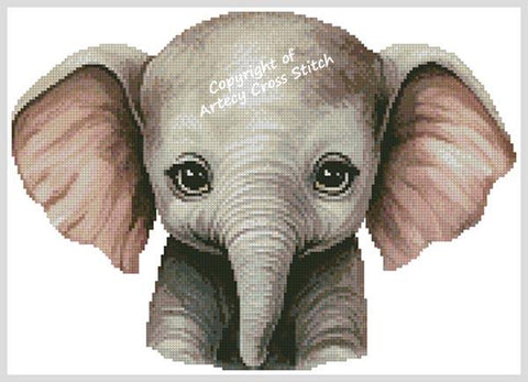 Baby Elephant - Artecy Cross Stitch