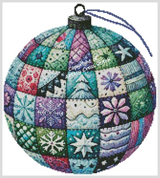 Patchwork Bauble 3 - Artecy Cross Stitch