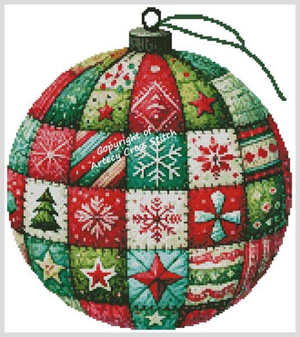 Patchwork Bauble 4 - Artecy Cross Stitch