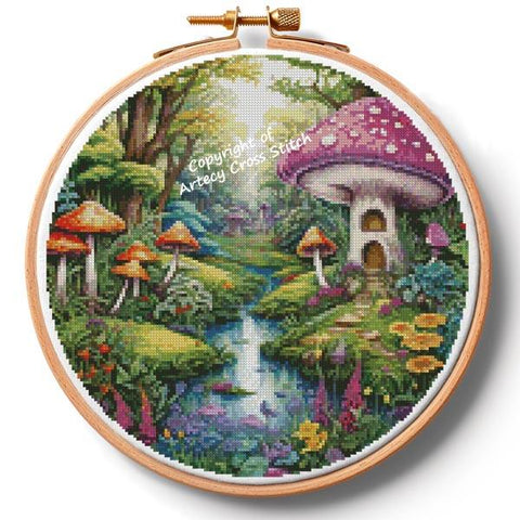 Fantasy Forest Hoop 1 - Artecy Cross Stitch