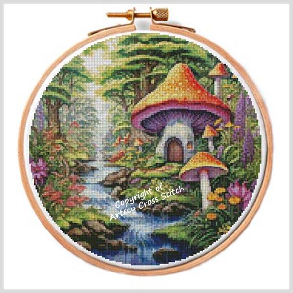 Fantasy Forest Hoop 3 - Artecy Cross Stitch