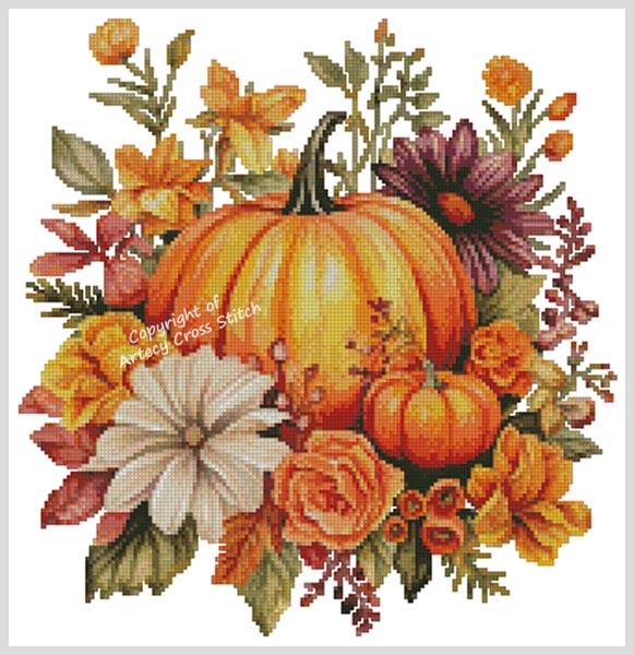 Autumn Arrangement 1 - Artecy Cross Stitch