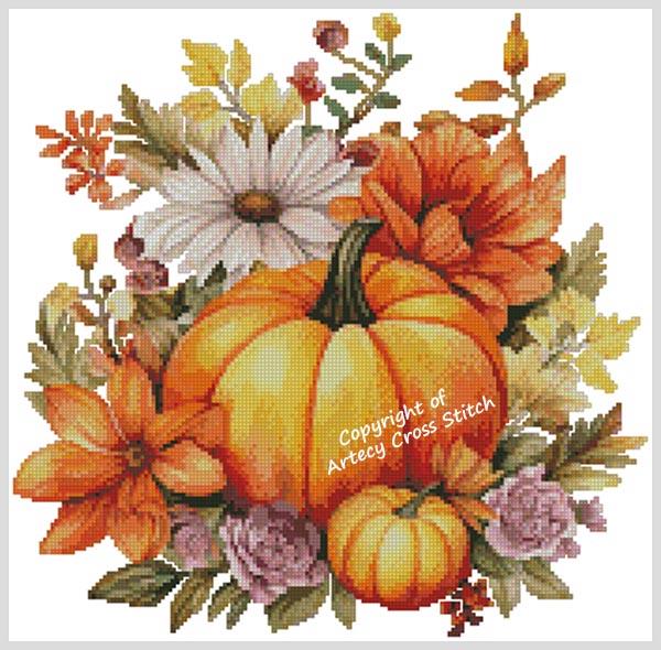 Autumn Arrangement 4 - Artecy Cross Stitch