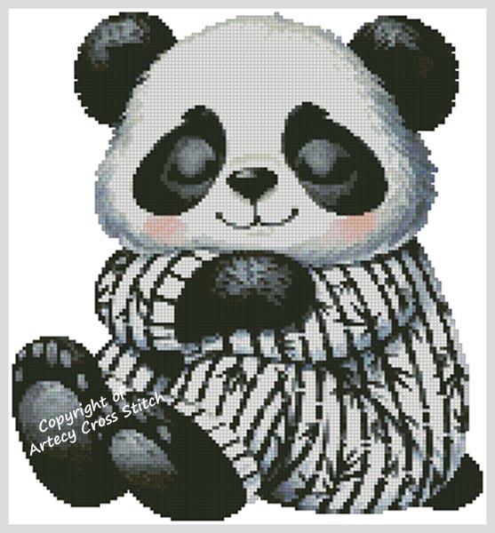 Sleepy Panda - Artecy Cross Stitch
