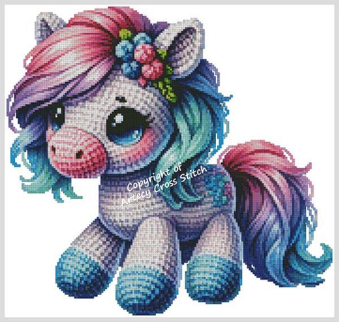 Knitted Pony 1 - Artecy Cross Stitch