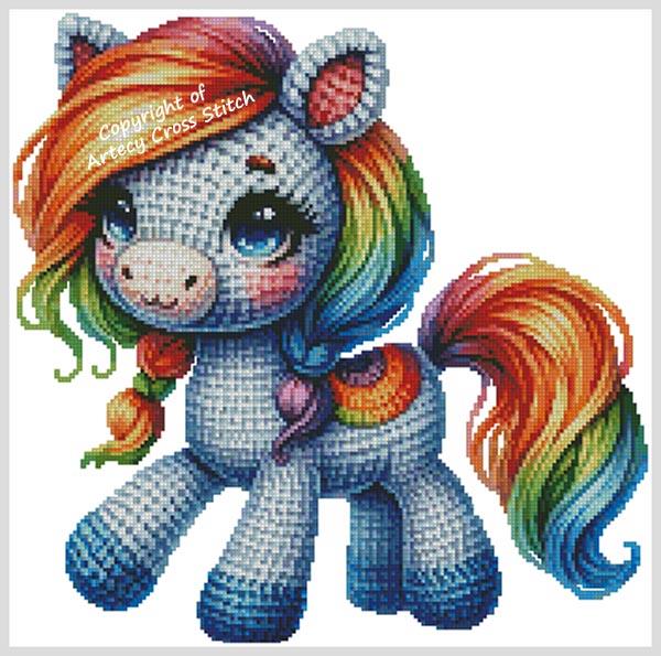 Knitted Pony 3 - Artecy Cross Stitch