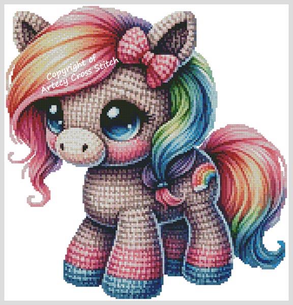 Knitted Pony 4 - Artecy Cross Stitch