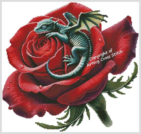 Dragon Rose - Artecy Cross Stitch