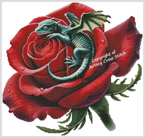 Dragon Rose - Artecy Cross Stitch