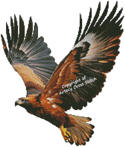 Mini Wedge-Tailed Eagle Flying - Artecy Cross Stitch