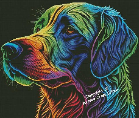 Neon Dog - Artecy Cross Stitch