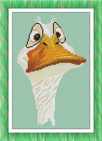 Portrait Of Courtyard: Duck - Alessandra Adelaide Needleworks