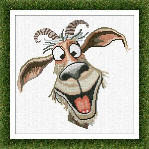 Portrait Of Courtyard: Goat - Alessandra Adelaide Needleworks