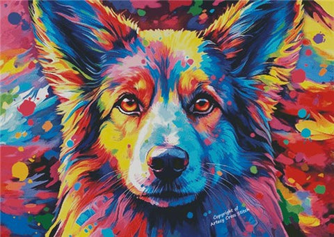 Bright Dog (Large) - Artecy Cross Stitch