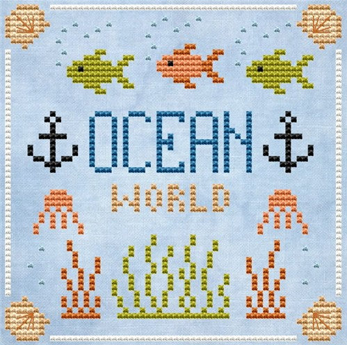 Ocean World - Cute Embroidery by Kate