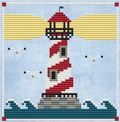 Lighthouse - Cute Embroidery by Kate