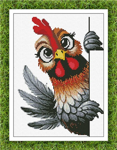 Portrait Of Courtyard: Hen - Alessandra Adelaide Needleworks
