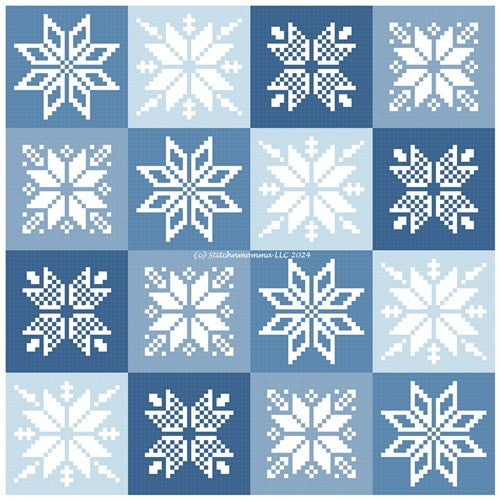 Scandinavian Snowflake Quilt - Stitchnmomma