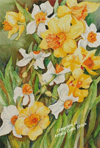 Mini Early Spring Flowers - Artecy Cross Stitch