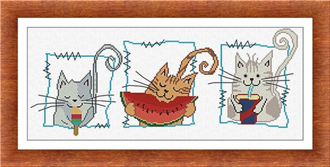 Summer Cats - Alessandra Adelaide Needleworks