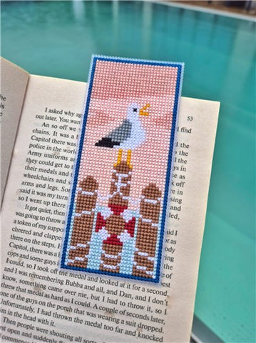 Seagull Bookmark - Cute Embroidery by Kate