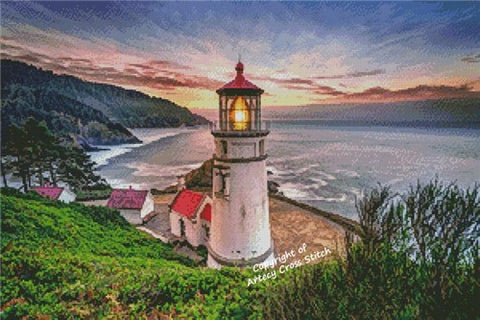 Heceta Head Lighthouse - Artecy Cross Stitch