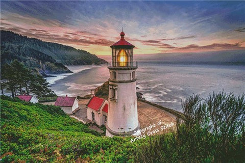 Heceta Head Lighthouse (Large) - Artecy Cross Stitch