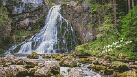 Gollinger Waterfall 2 - Artecy Cross Stitch