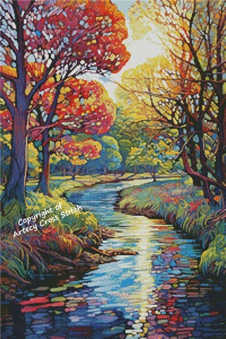 Abstract Landscape - Artecy Cross Stitch