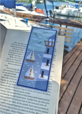 Lighthouse Bookmark - Cute Embroidery by Kate