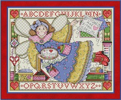 ABC Stitching Angel - Joan Elliott Designs