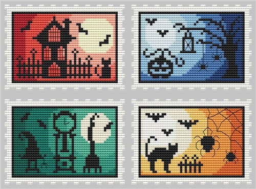 Halloween Stamps - Cute Embroidery by Kate