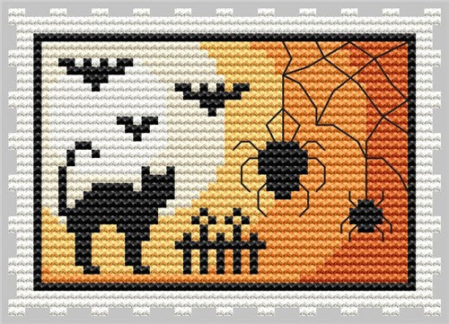 Yellow Halloween Stamp - Cute Embroidery by Kate