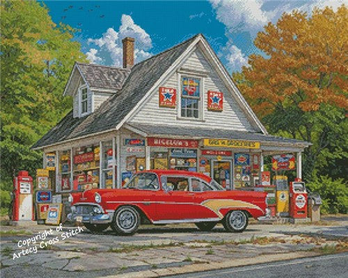 Country Gas And Grocery - Artecy Cross Stitch