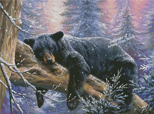 Time To Hibernate (Large) - Artecy Cross Stitch