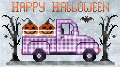 Happy Halloween - Cute Embroidery by Kate