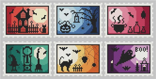 Halloween Stamps - Cute Embroidery by Kate